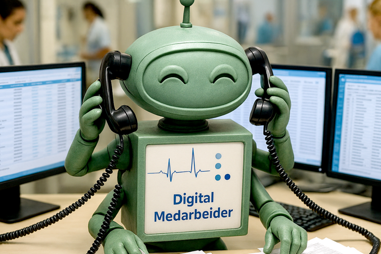 Digital medarbeider-illustrasjon
