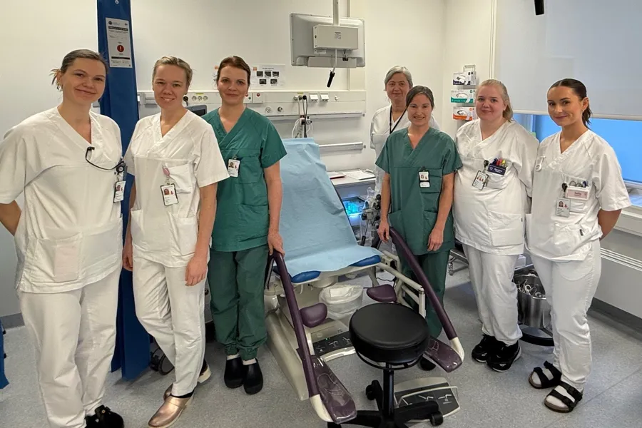 Leger og sykepleiere i kvinneklinikken