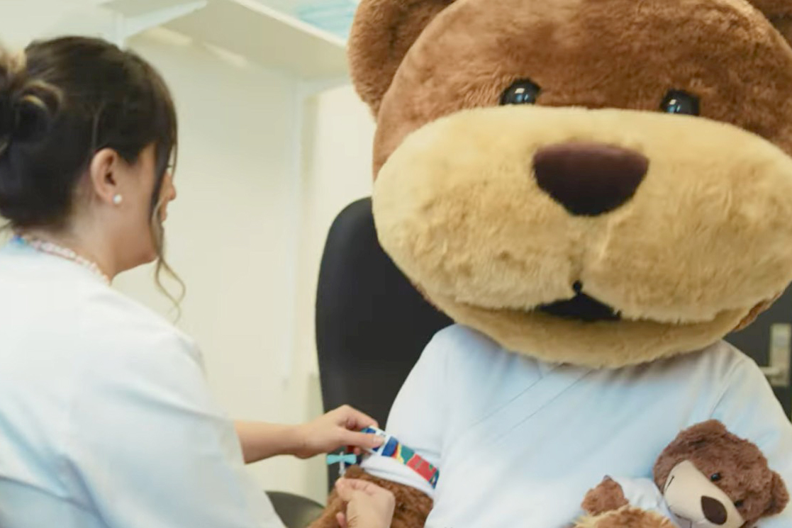 Kallus tar blodprøve