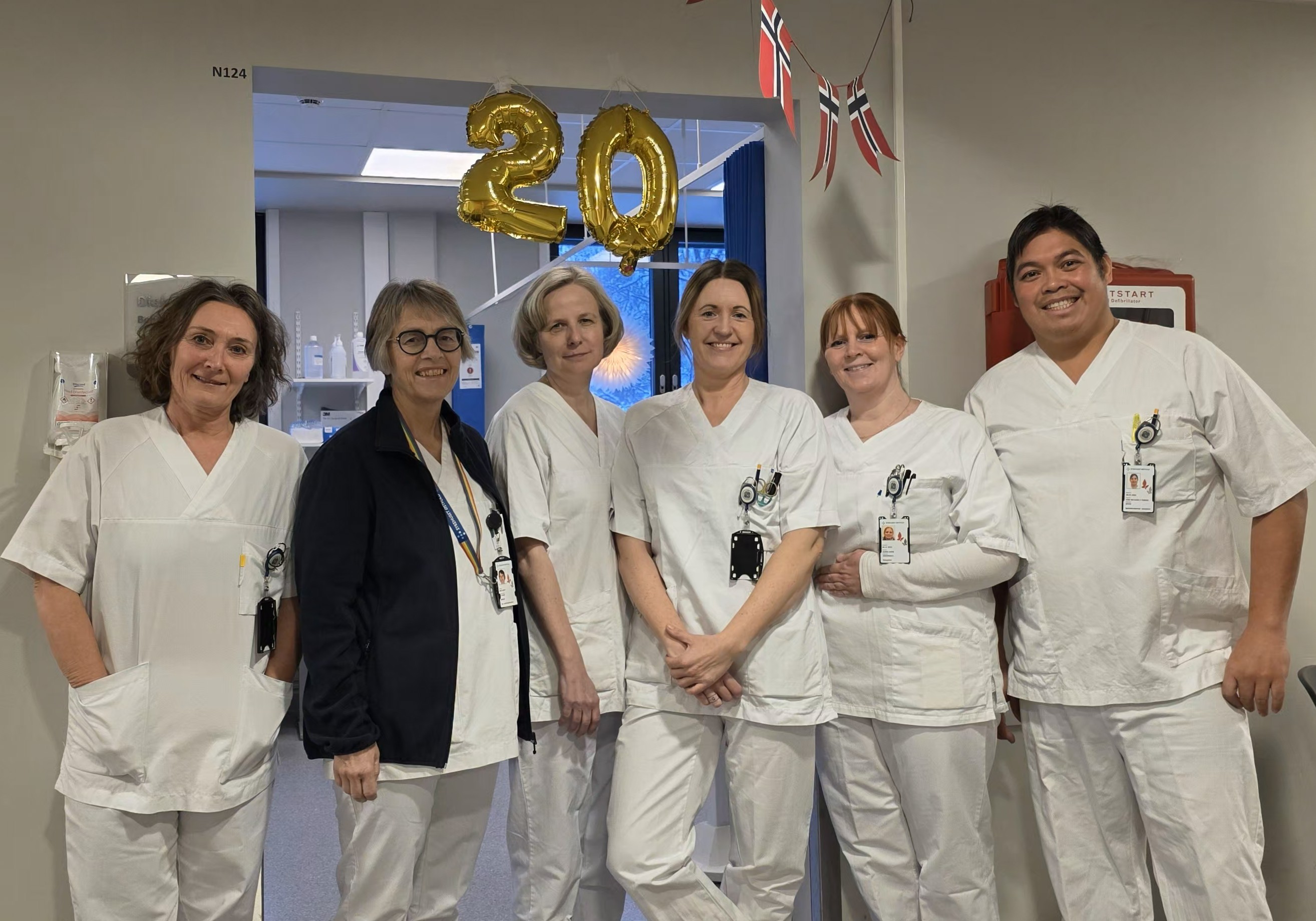 Medarbeidere på jubileumsdagen