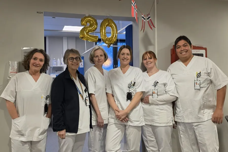 Medarbeidere på jubileumsdagen