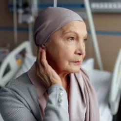 Illustrasjon: En kvinnelig kreftpasient