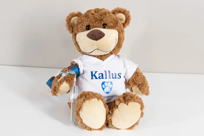 Kallus tar blodprøve