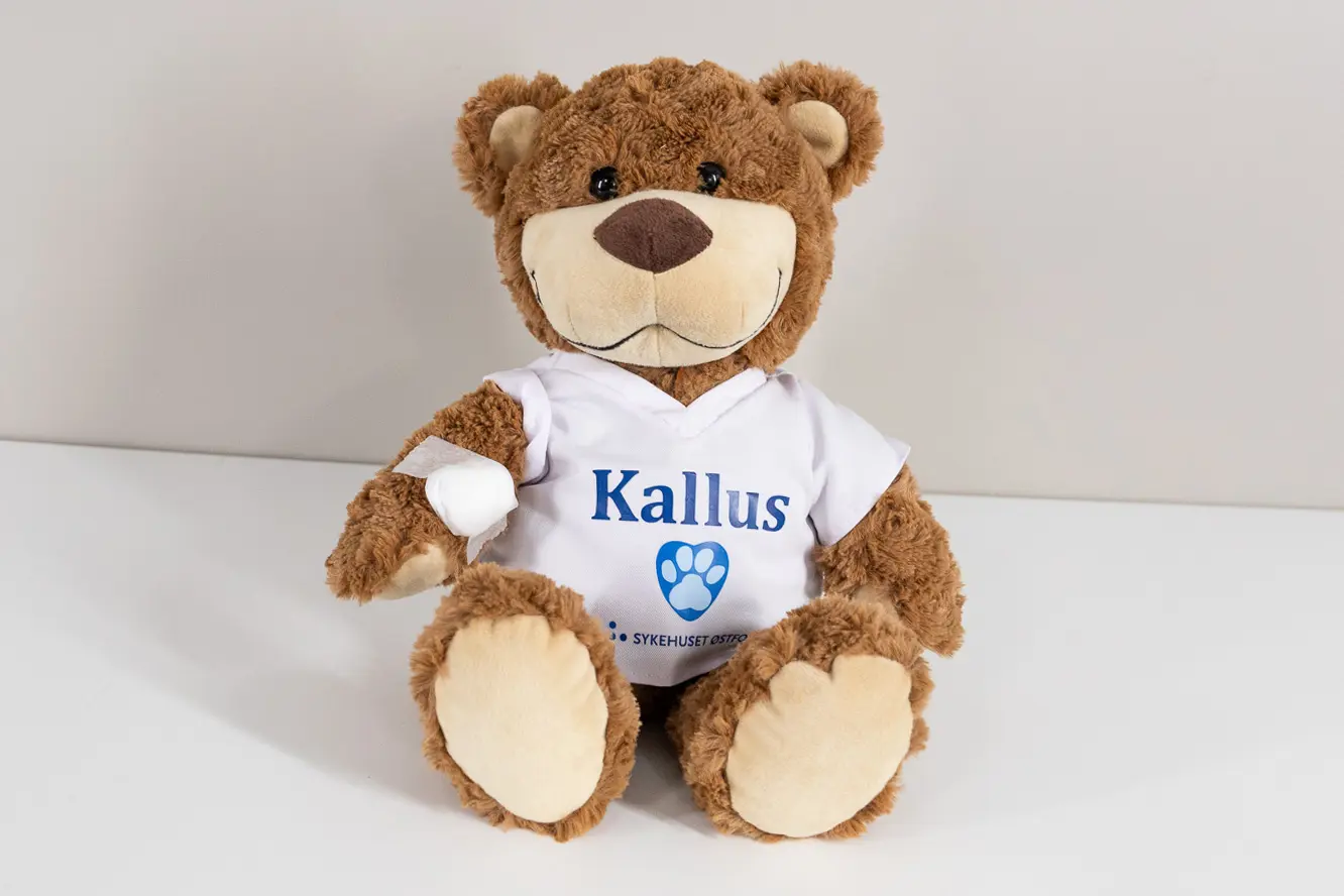 kallus med plaster på armen etter blodprøve