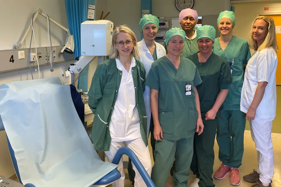 Leger og sykepleiere i kvinneklinikken