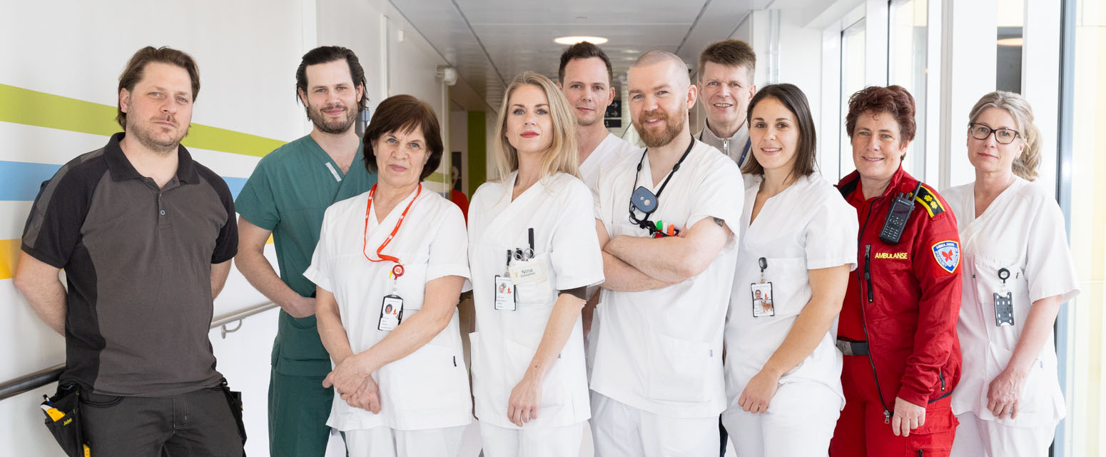 Medarbeidere i forskjellige yrkesgrupper