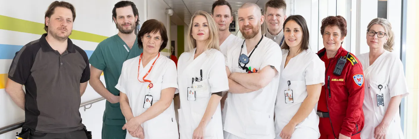 Medarbeidere i forskjellige yrkesgrupper