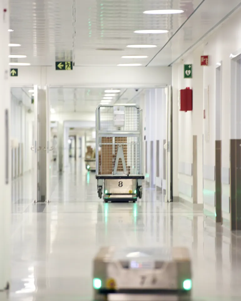 AGVer i korridor