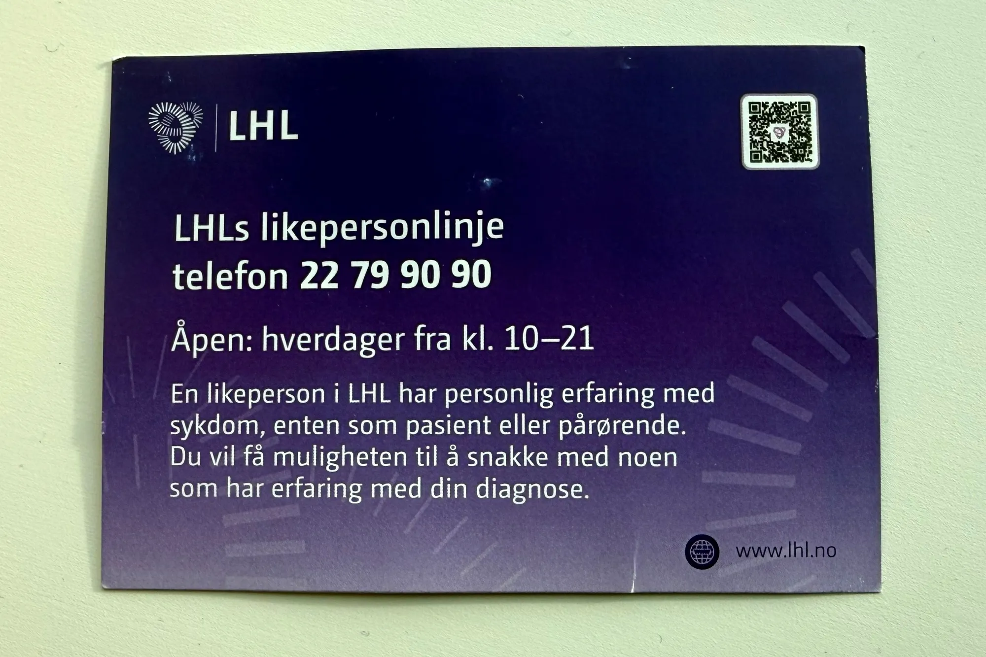 Likepersonskort LHL