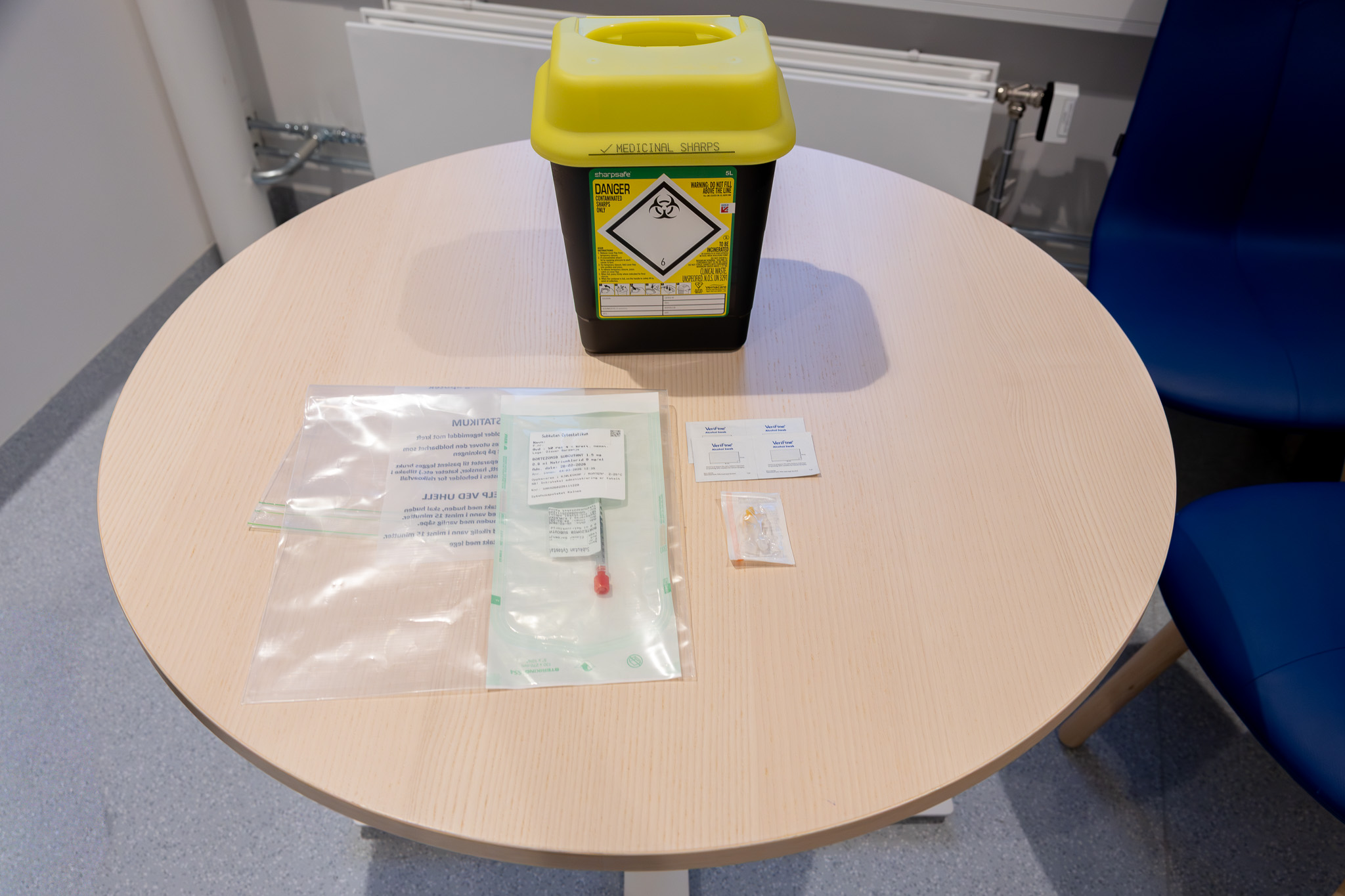 oversikt over det du trenger for hjemmebehandling emd Bortezomib