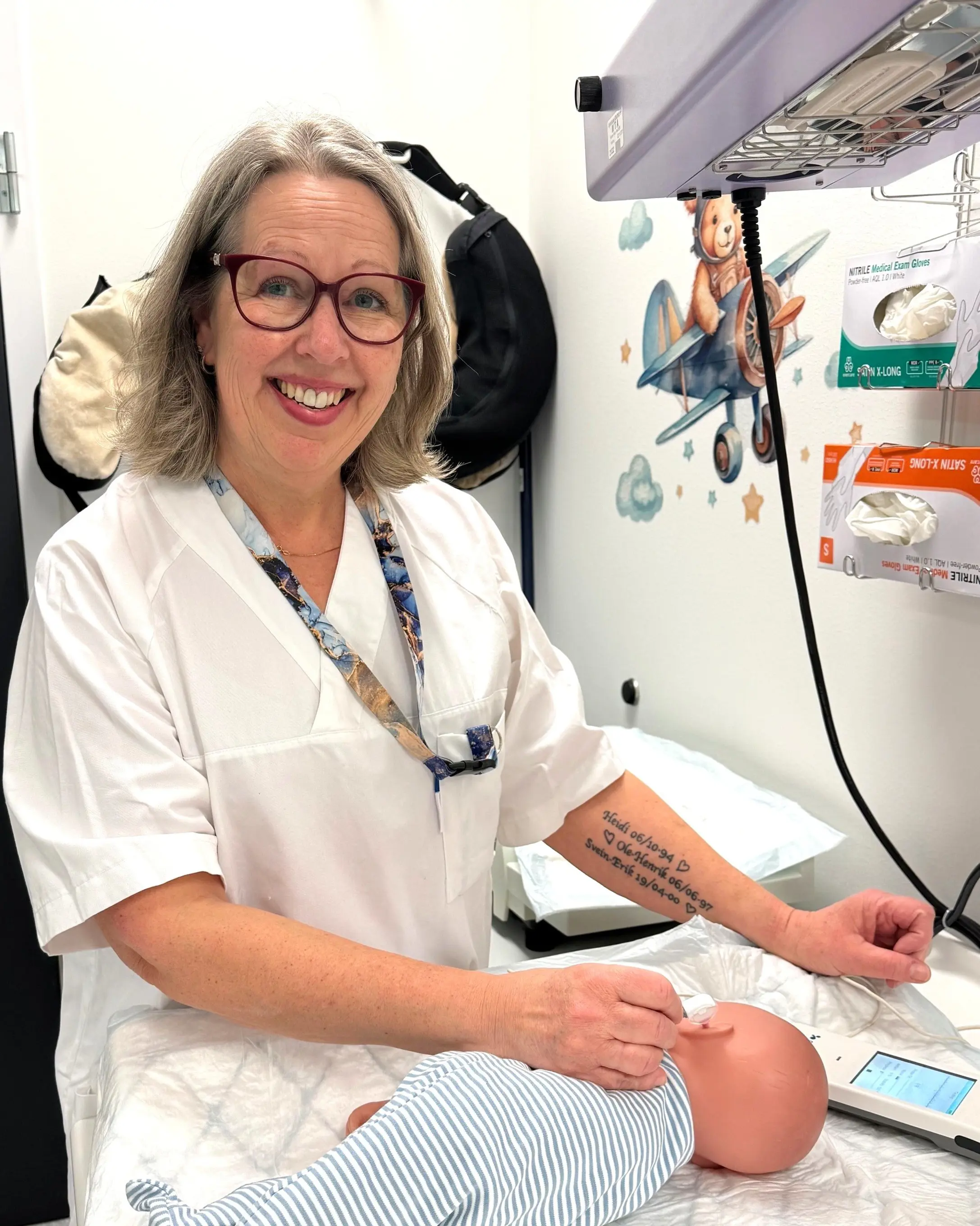 Britt Iren Garsjø gjennomfører test