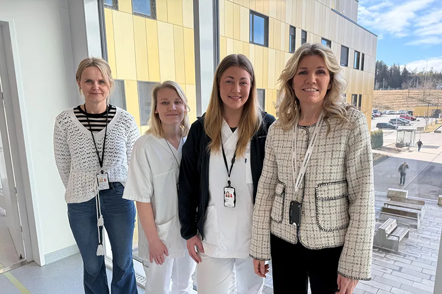 Ida Mørk Snopestad, Madeleine Solberg Kristiansen, Miriam Lind og Yvonne Kristoffersen