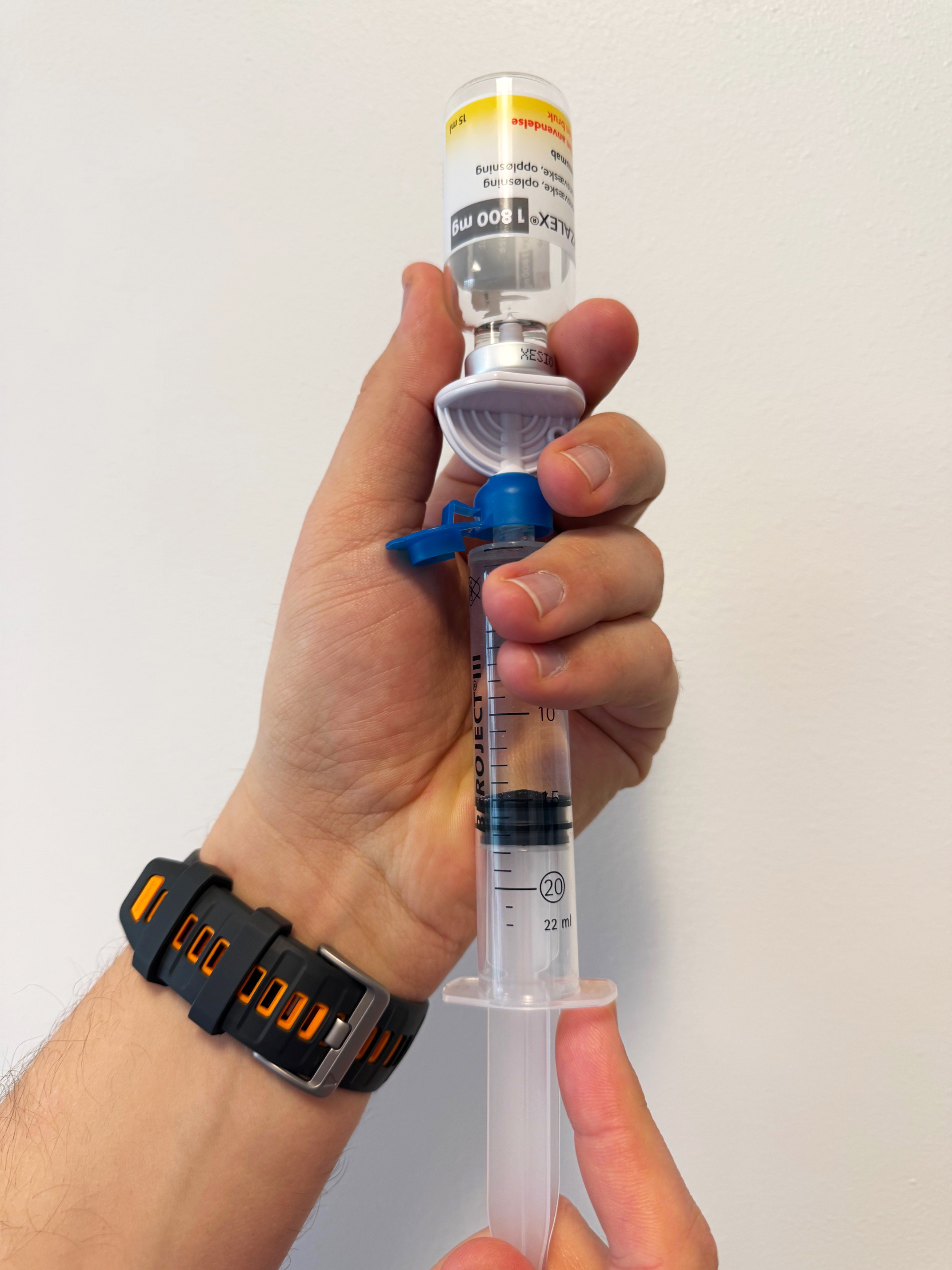 opptrekk av darzalex i sprøyte