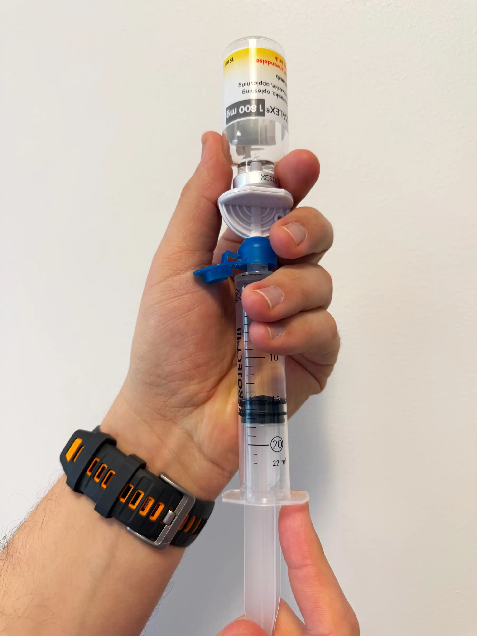 opptrekk av darzalex i sprøyte