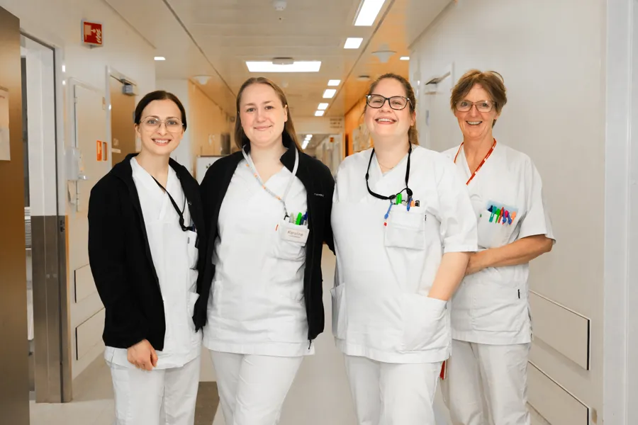 Marie Huset, Karoline Grønn, Anna Pedersen og Wenke Dalseng