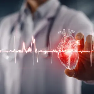 Illustrasjon: En hånd som holder et hjerte