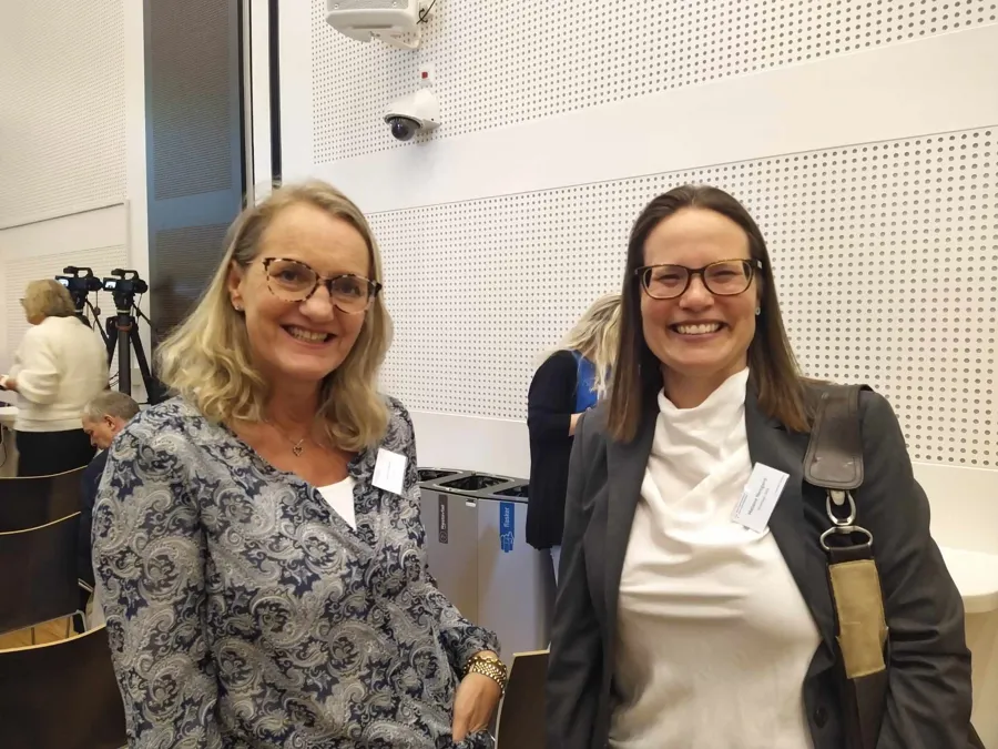 Janne Andersen og Helene Negaard hadde stort utbytte av konferansen.