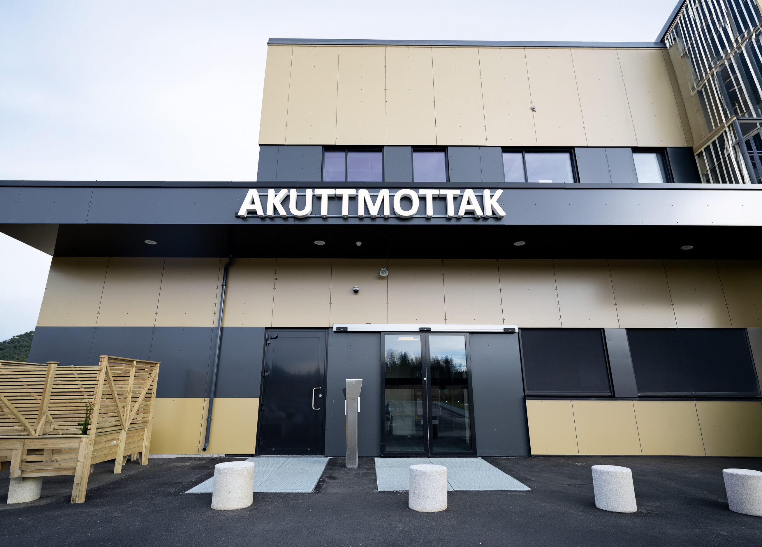 Inngangsparti akuttmottak (KI-generert)