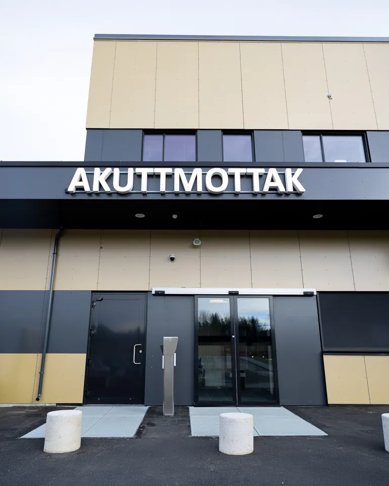 Inngangsparti akuttmottak (KI-generert)
