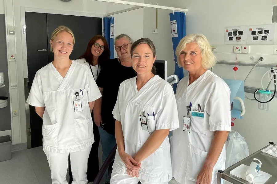 Pernille Johannesen, Åse Kari Kringlåk, Bigitta Mostad, Berit Fauske og Christin Østberg