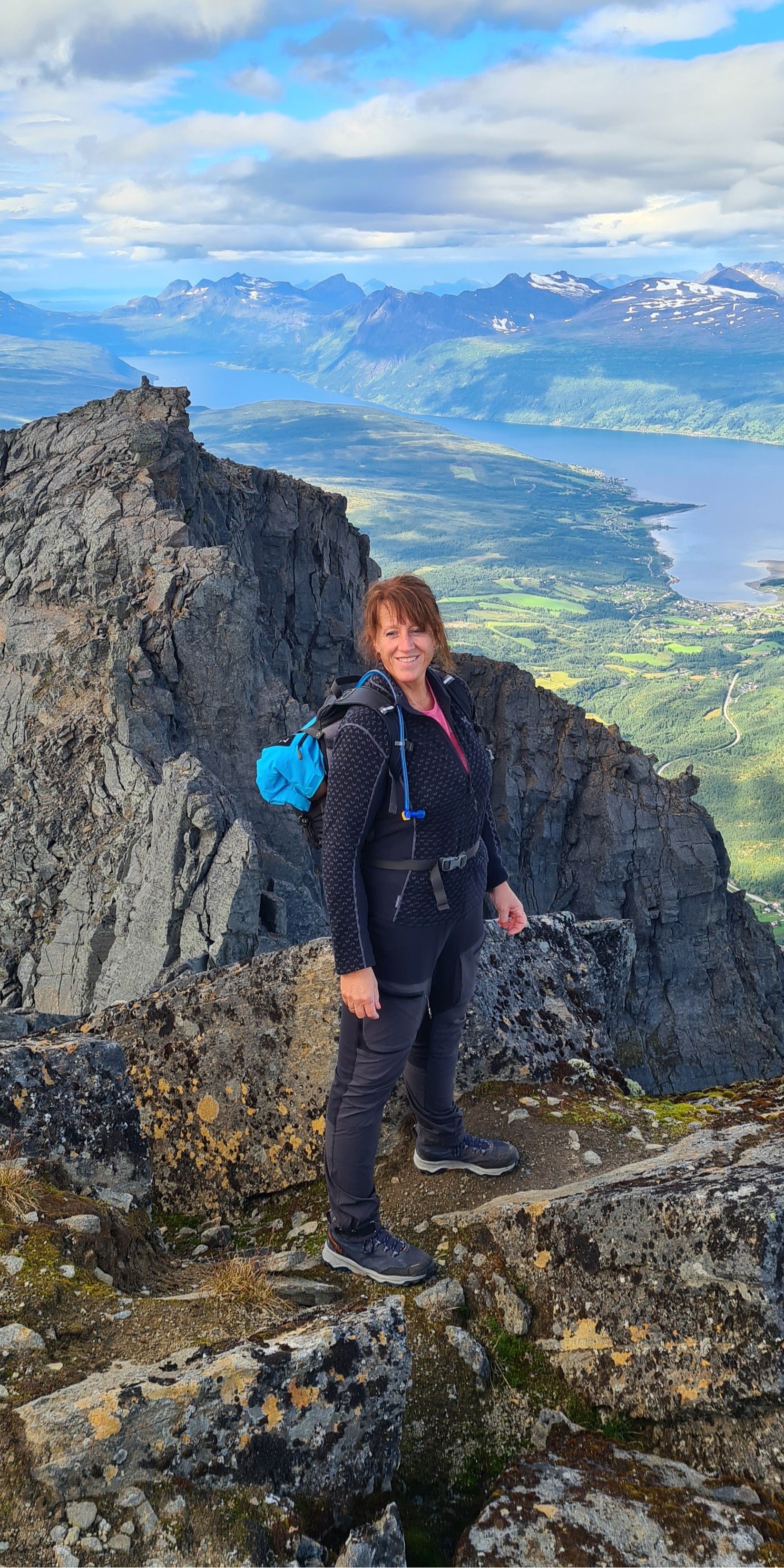 Stine Skår på fjelltur