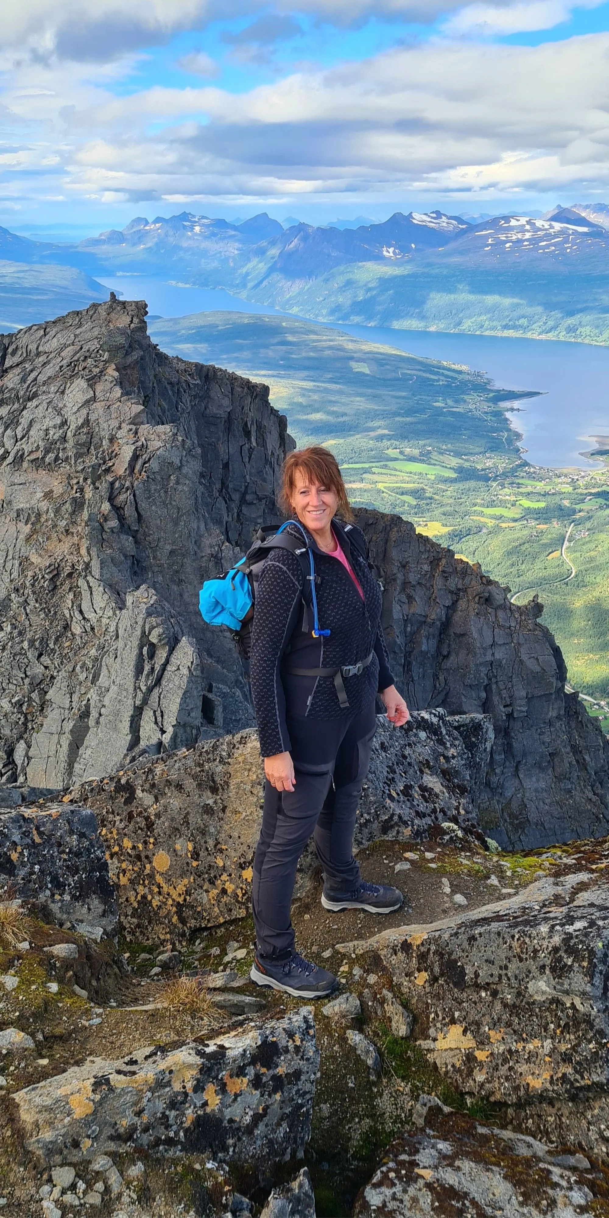 Stine Skår på fjelltur