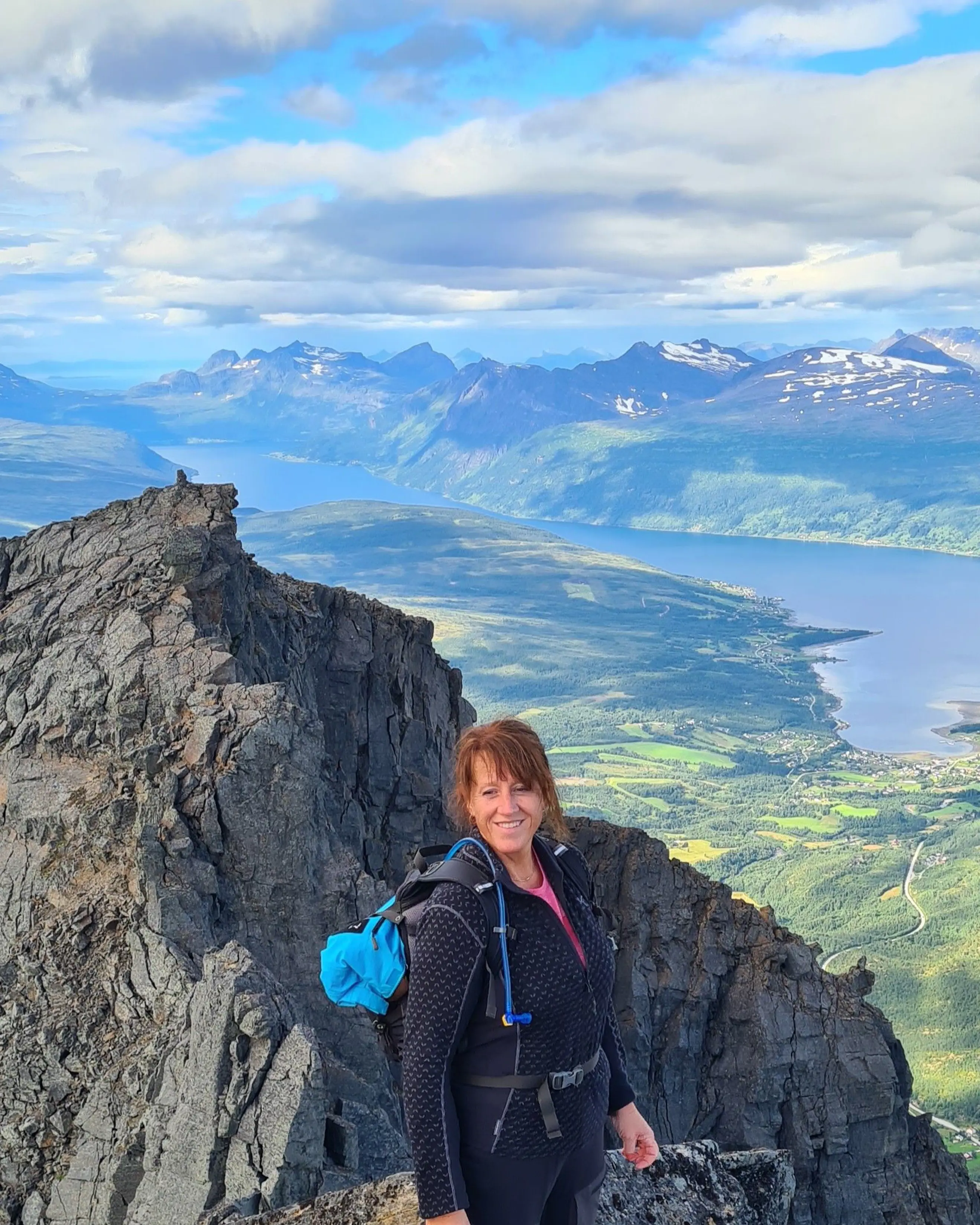 Stine Skår på fjelltur