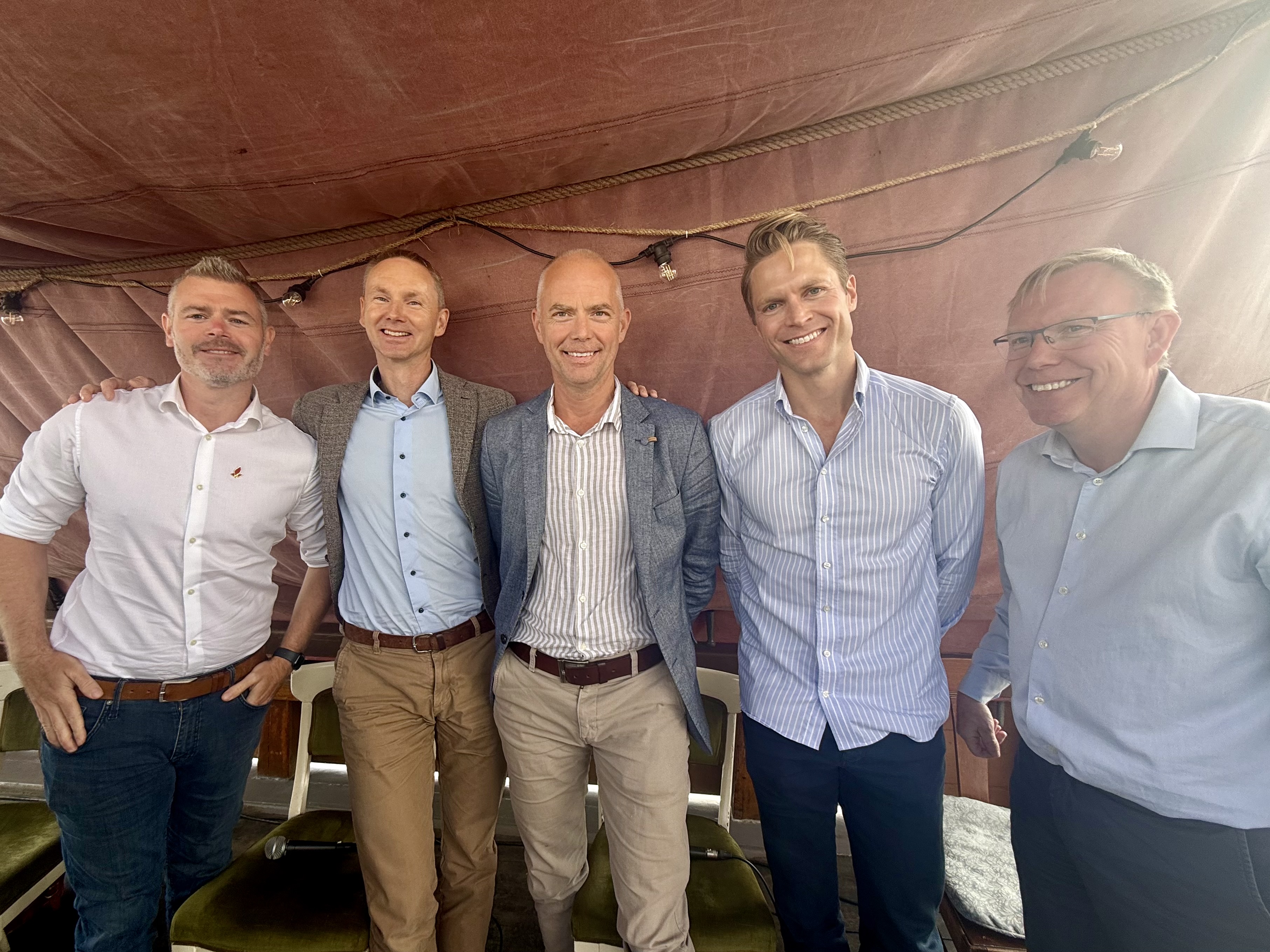 Stephen James Ryan, Rune Simensen, Asbjørn Finstad, Harald Dobloug og Andreas Stensvold