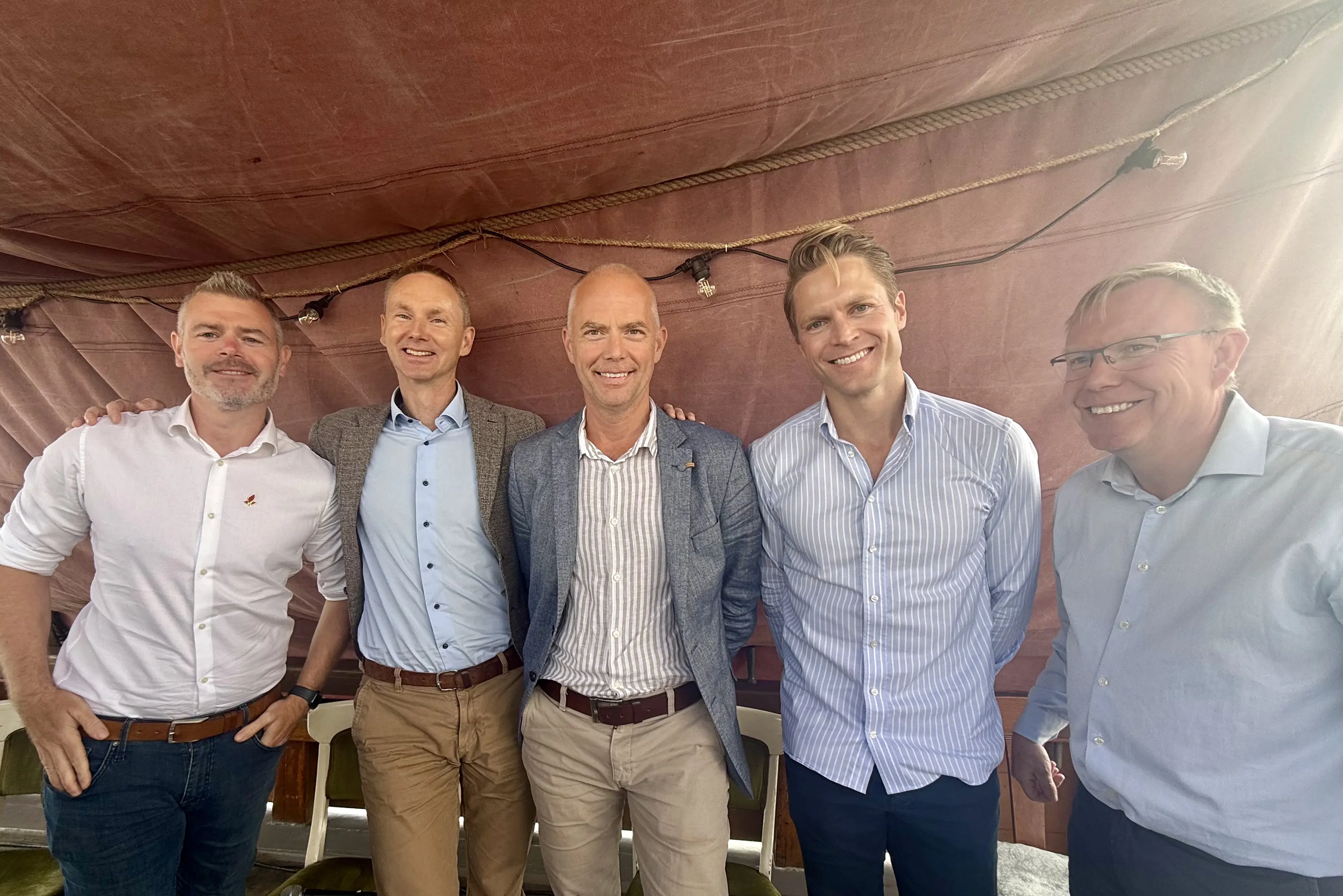 Stephen James Ryan, Rune Simensen, Asbjørn Finstad, Harald Dobloug og Andreas Stensvold