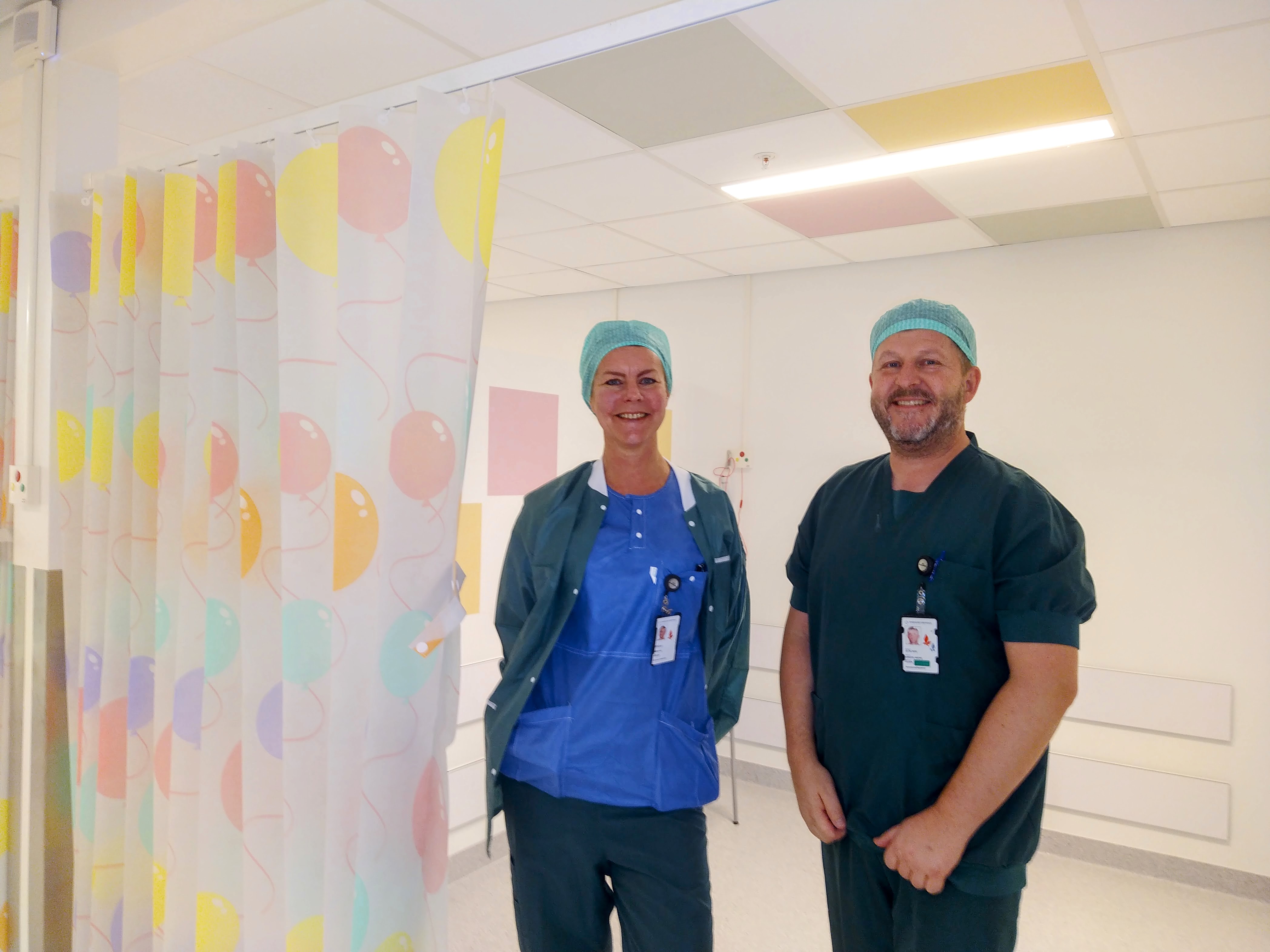 Barnevennlig mottaksrom på operasjonsavdelingen