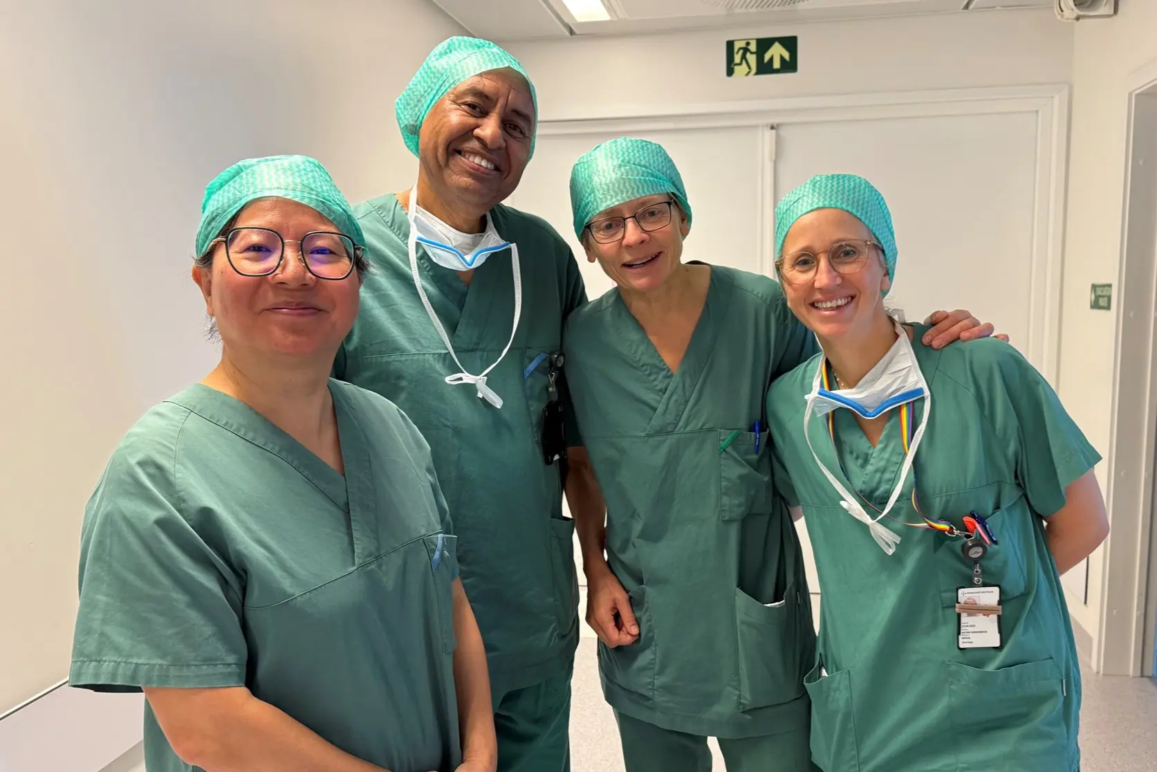 Lørdagens team av gynekologer