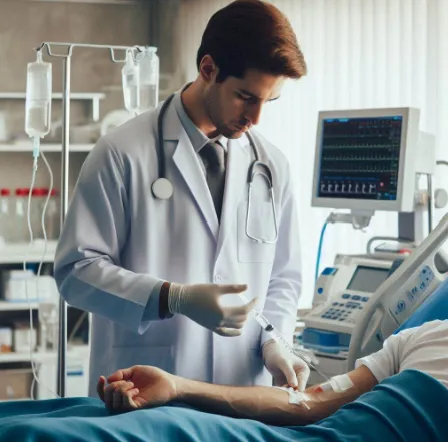 Illustrasjon: KI-generert bilde av trombolyse