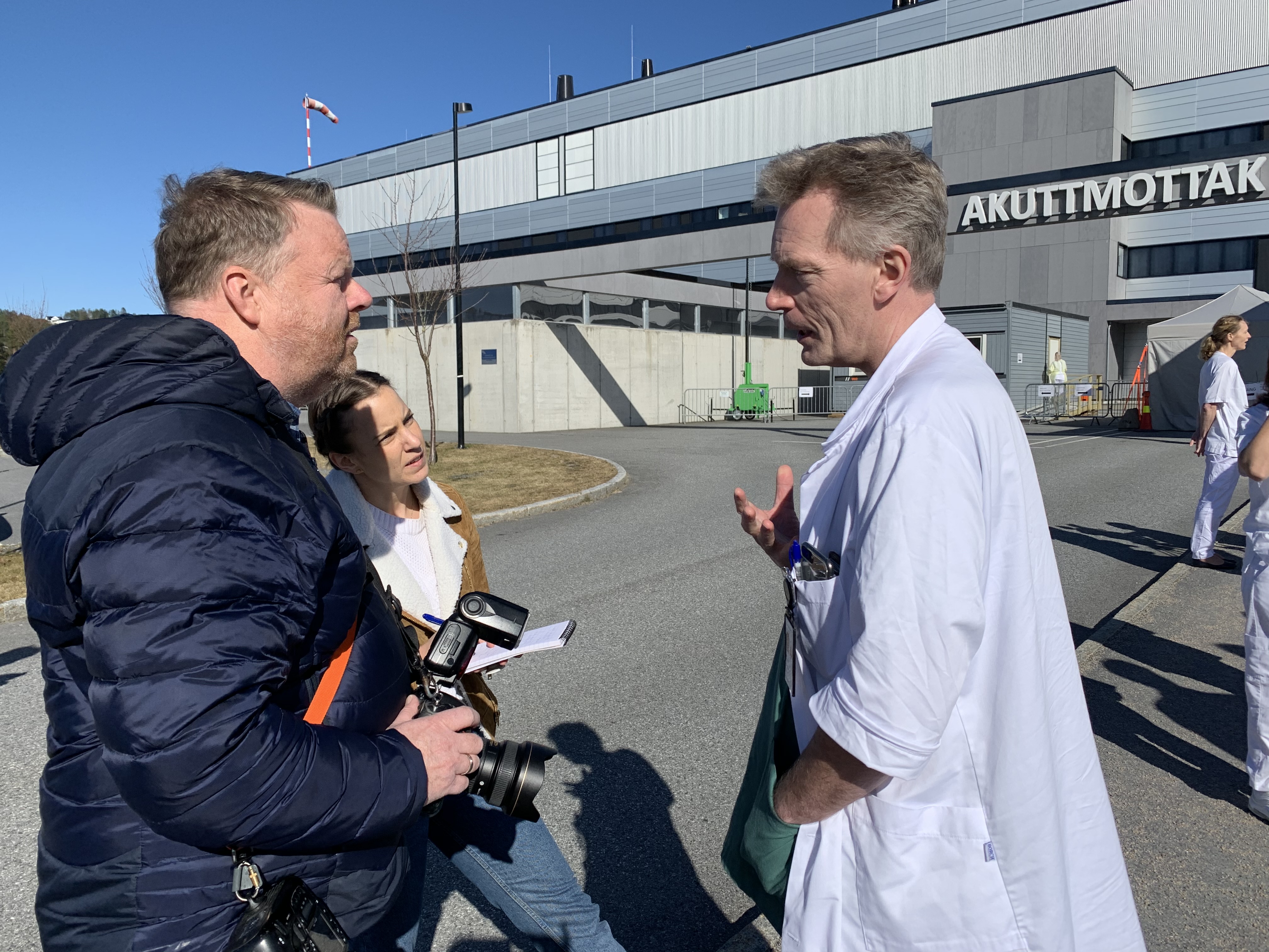 Pressemøte ved akuttmottaket