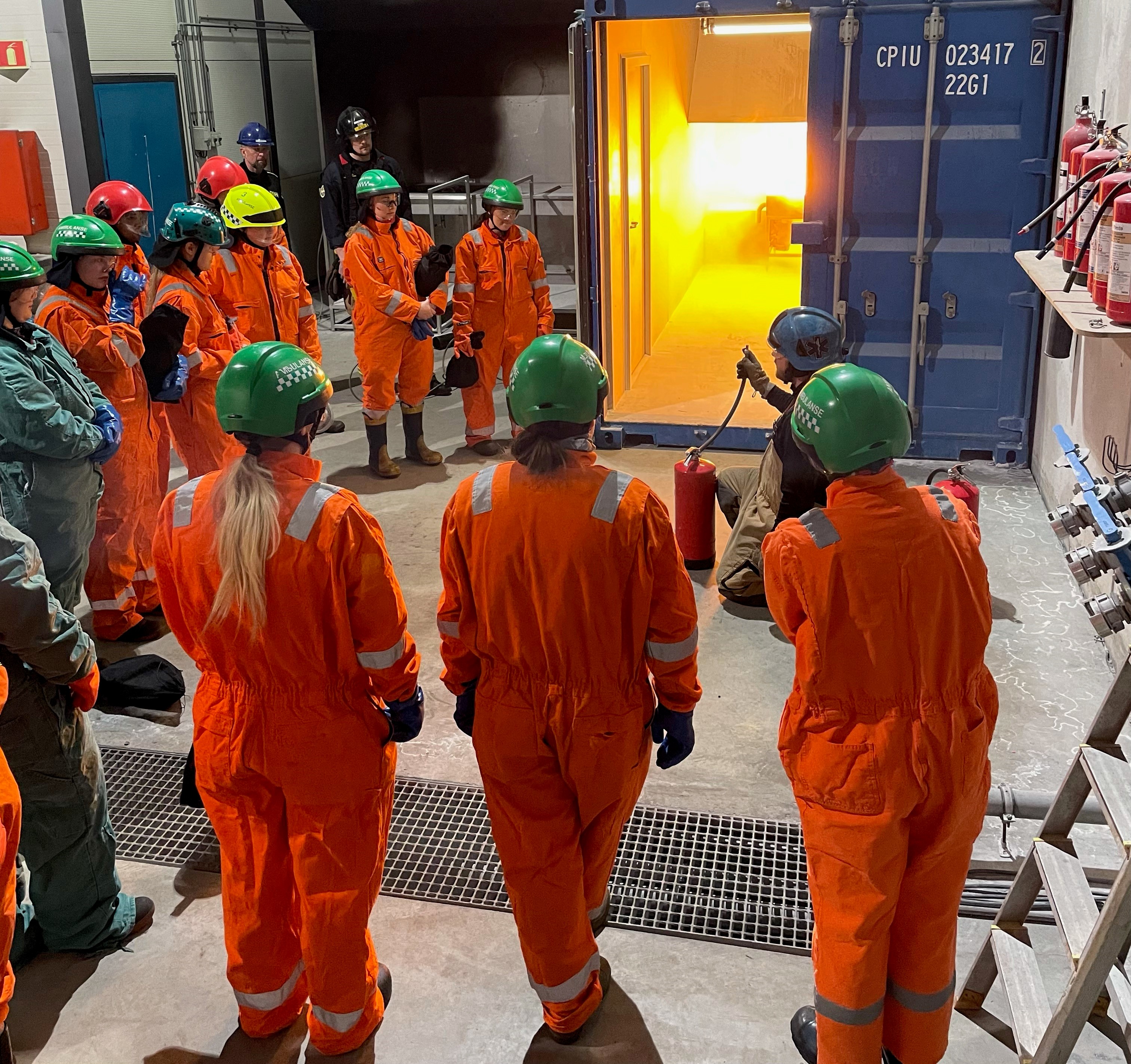 Brannslukking var også blant oppgavene.