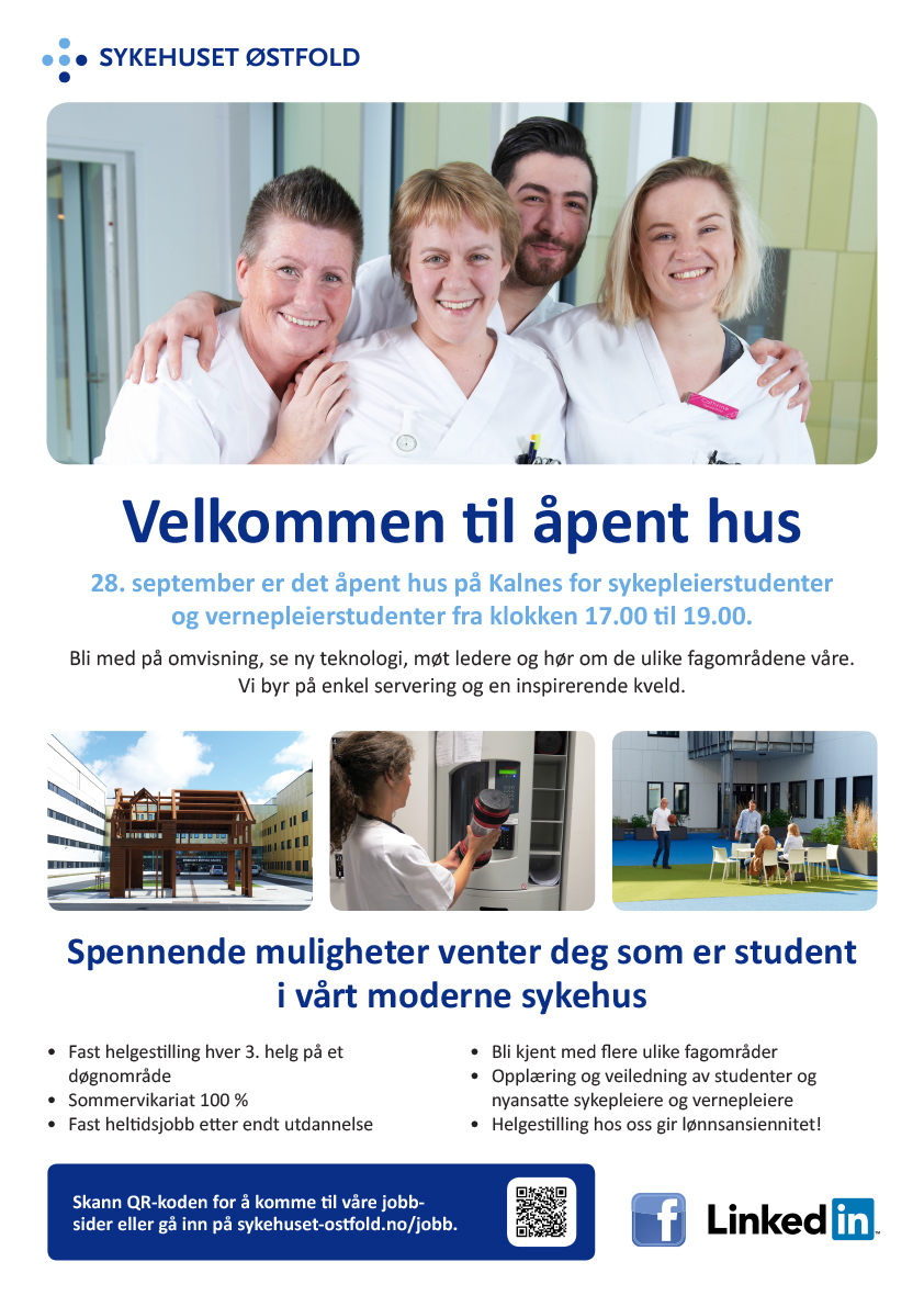 Plakat til åpent hus