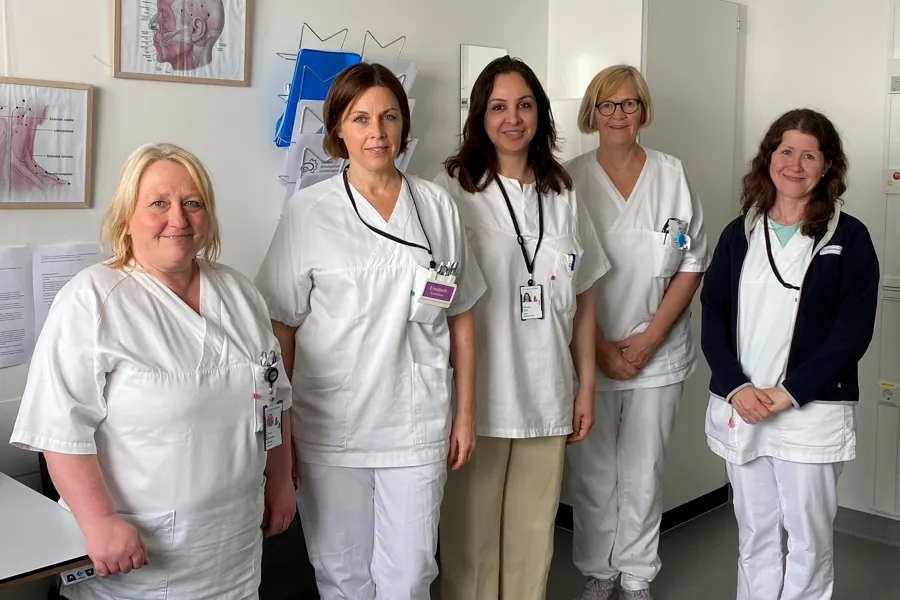 Medarbeidere fra nevrologisk avdeling og biobanken