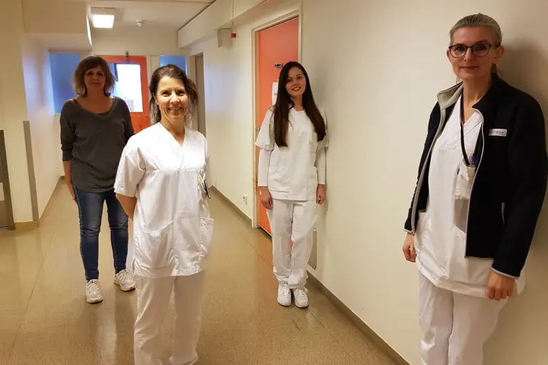 Jorun Wahlberg, Irene Nordrum Rakvåg, Anne Margrethe Håland Johansen og Peggy Måseidvåg Karlsen.