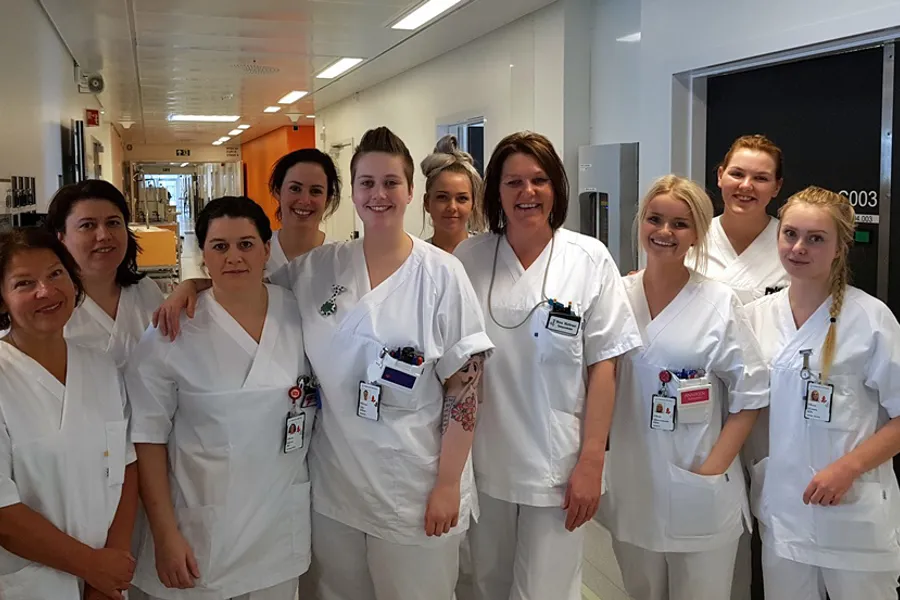 Medarbeidere i døgområde 9