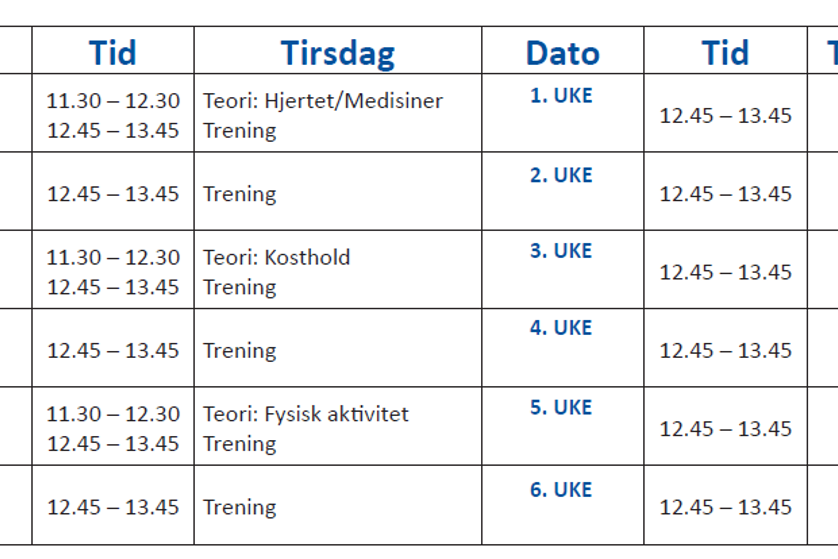 Program seniorgruppe