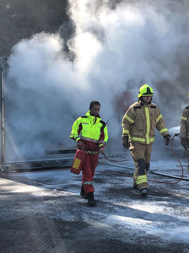 Ambulanseoperativt kurs ved brannstasjonen i Moss