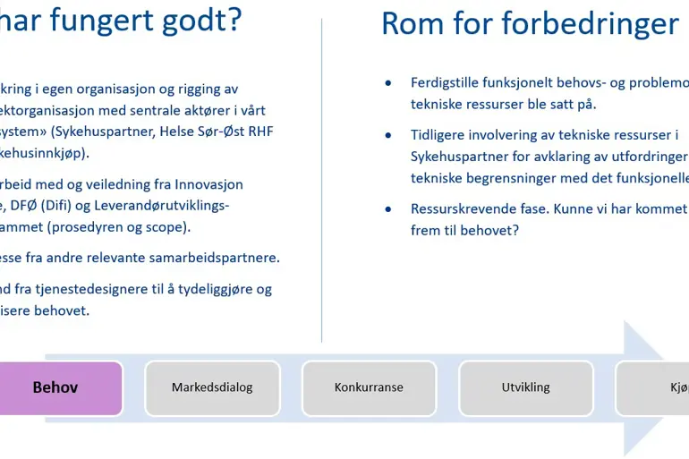 Hva har fungert