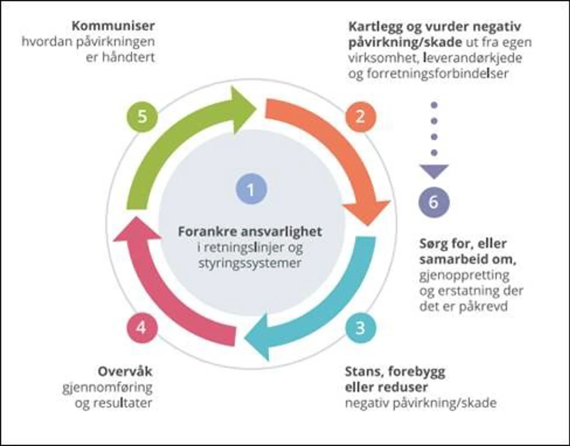 Figur som viser metodikken man bruker i arbeidet med aktsomhetsvurderinger