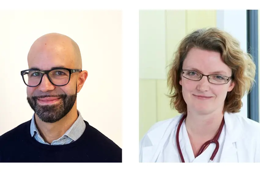 En mann og en kvinne med briller