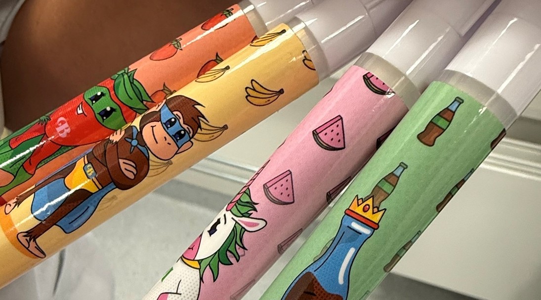 Duftpenner i forskjellige mønster