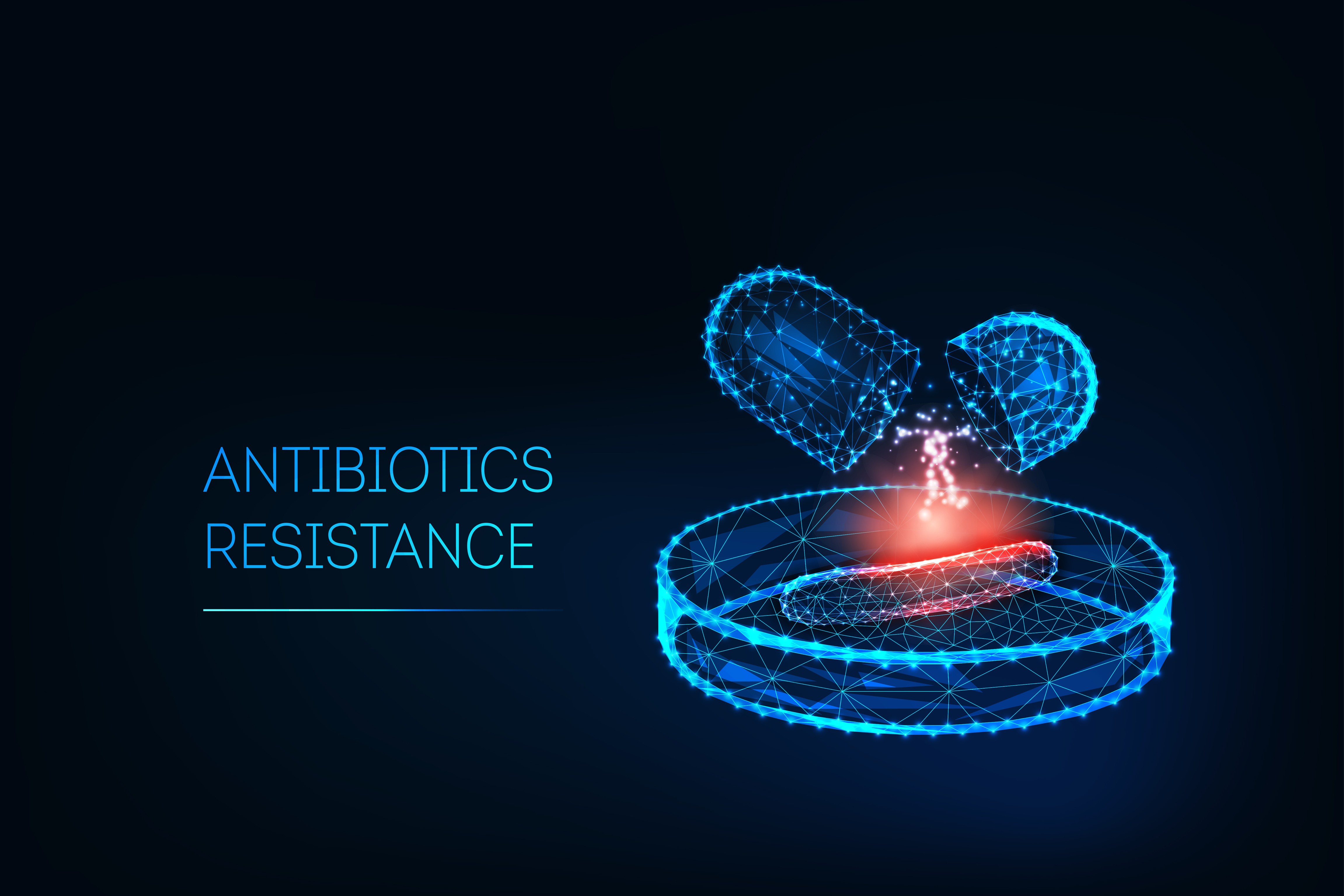 Illustrasjon antibiotikaresistens