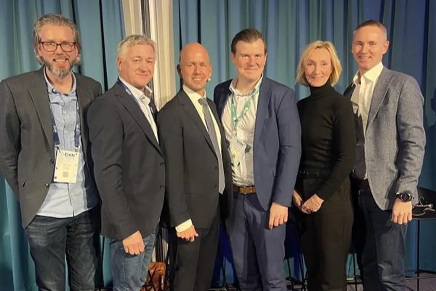 Deltakerne i paneldebatten om brukernær utvikling på EHiN-konferansen