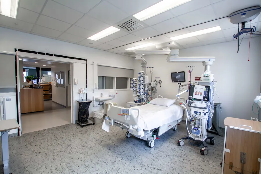 Mottaksrom for kritisk syke barn