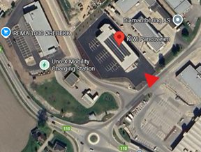 Kart over hvor helseekspresssen stopper på Gressvik