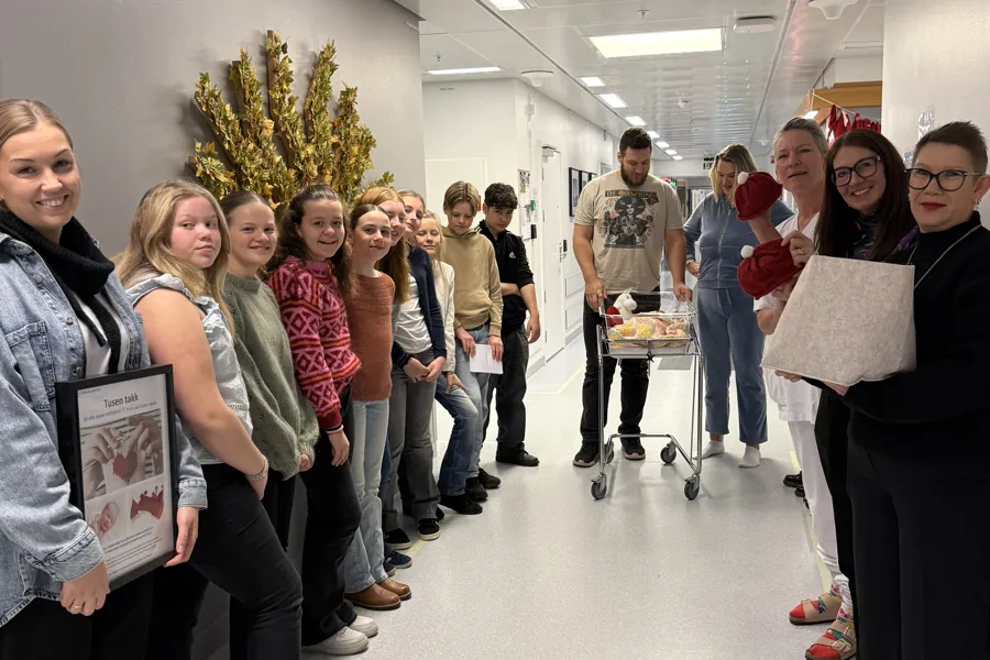 elever fra 7. trinn på gimle skole